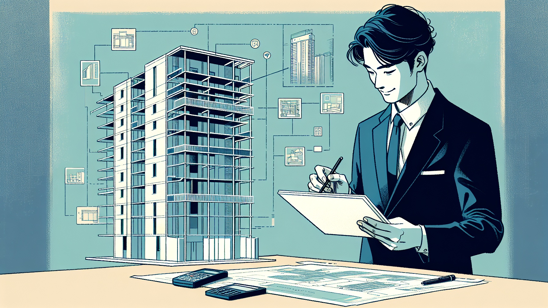 鉄骨造ワンルームマンションの基本構造と特徴のイメージ