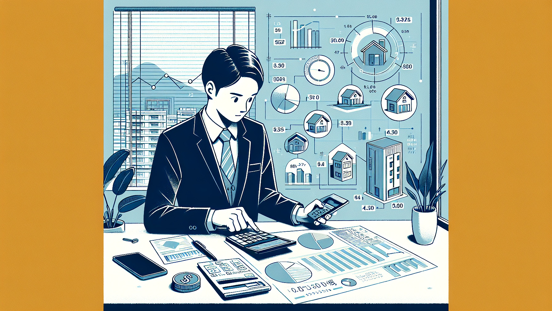 ファミリーマンション実質利回りの計算方法のイメージ