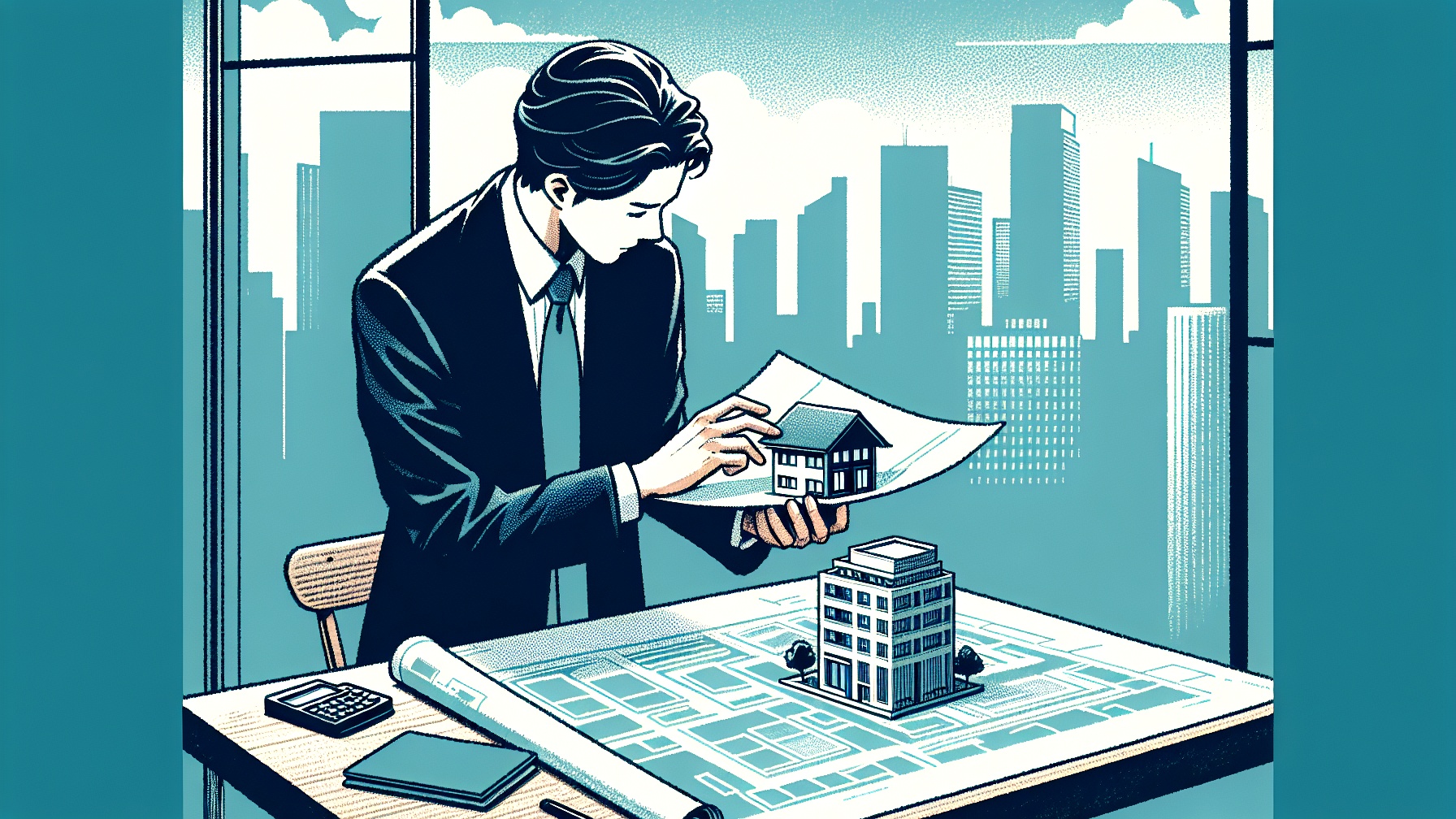 区分マンション投資のメリットとリスクのイメージ