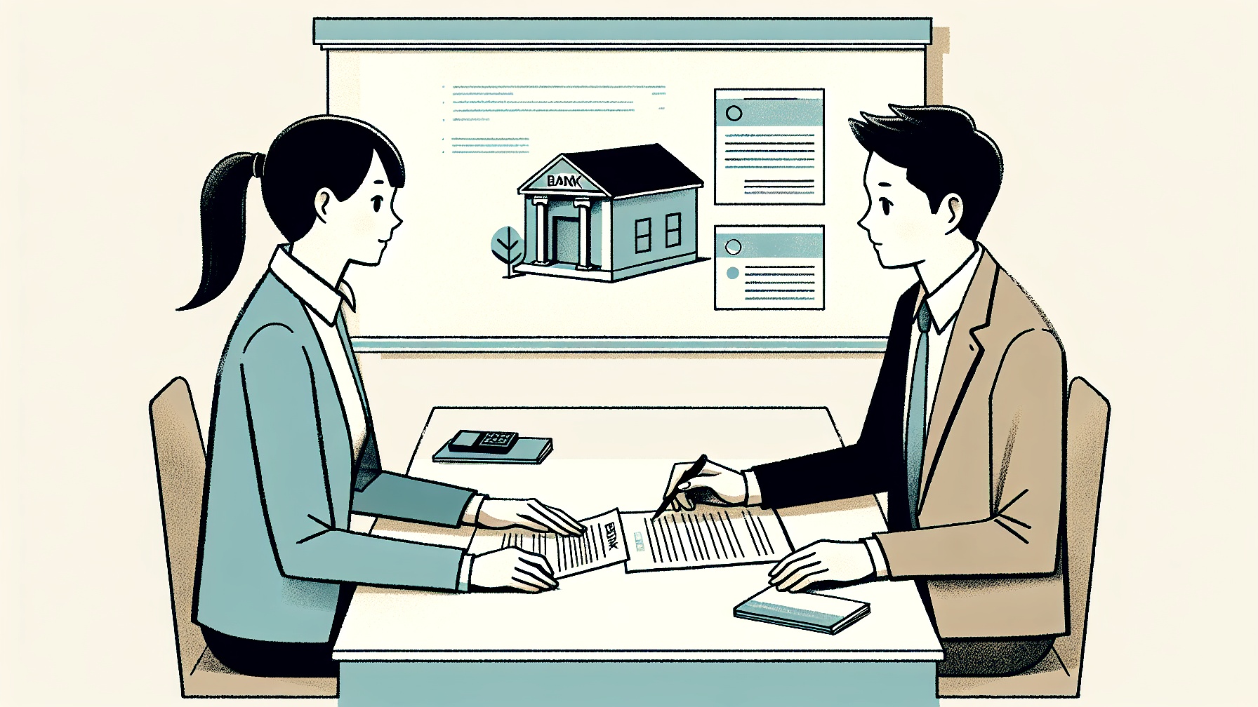 金融機関別の築古物件融資基準のイメージ