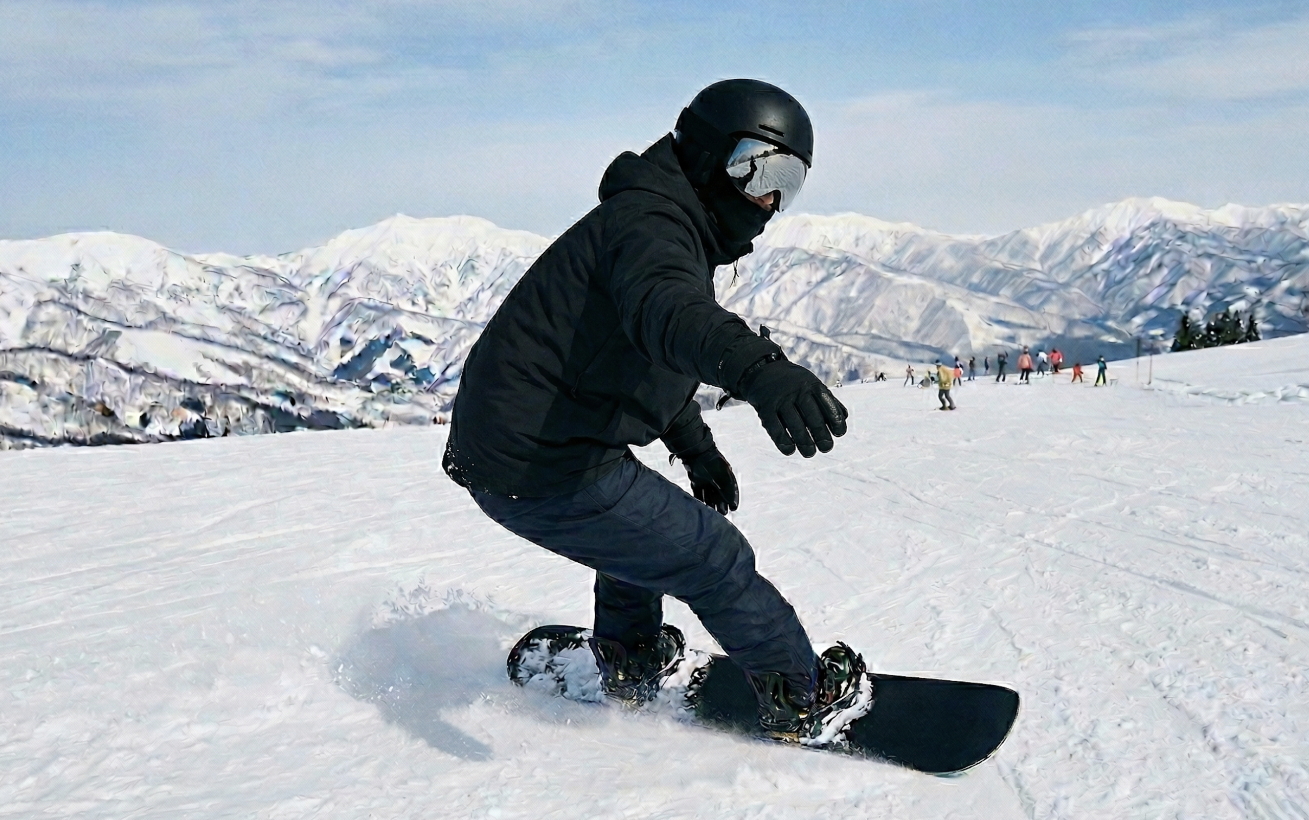 スノーボードの様子